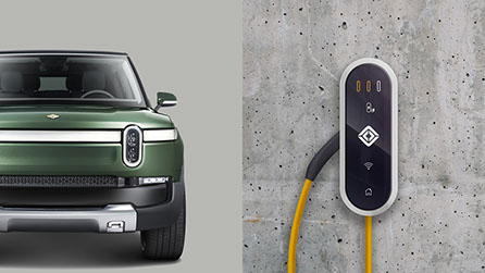 Rivian home deals charging station